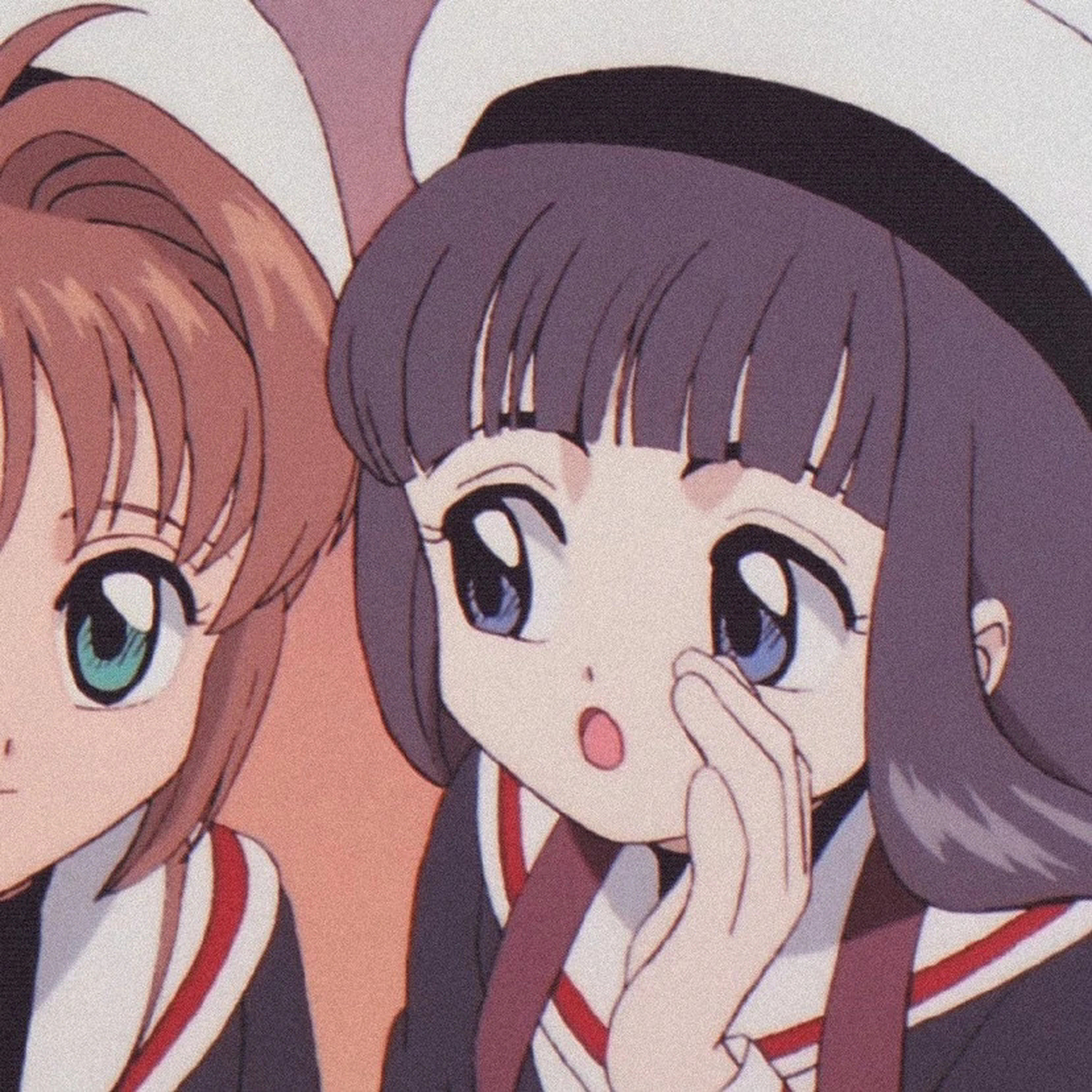 魔法少女樱 小樱×知世 闺蜜头像 好美好的闺蜜情#最靓头像壁纸征集赛