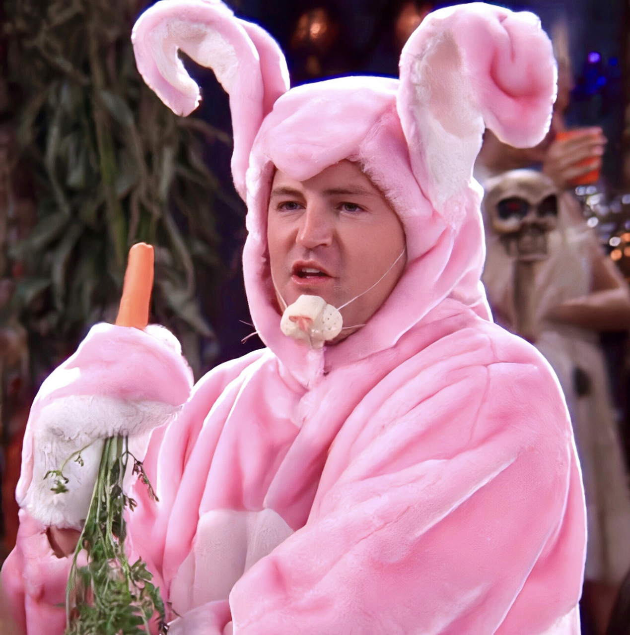 老友记头像之 chandler  粉色兔子限定皮肤,真的太逗了!