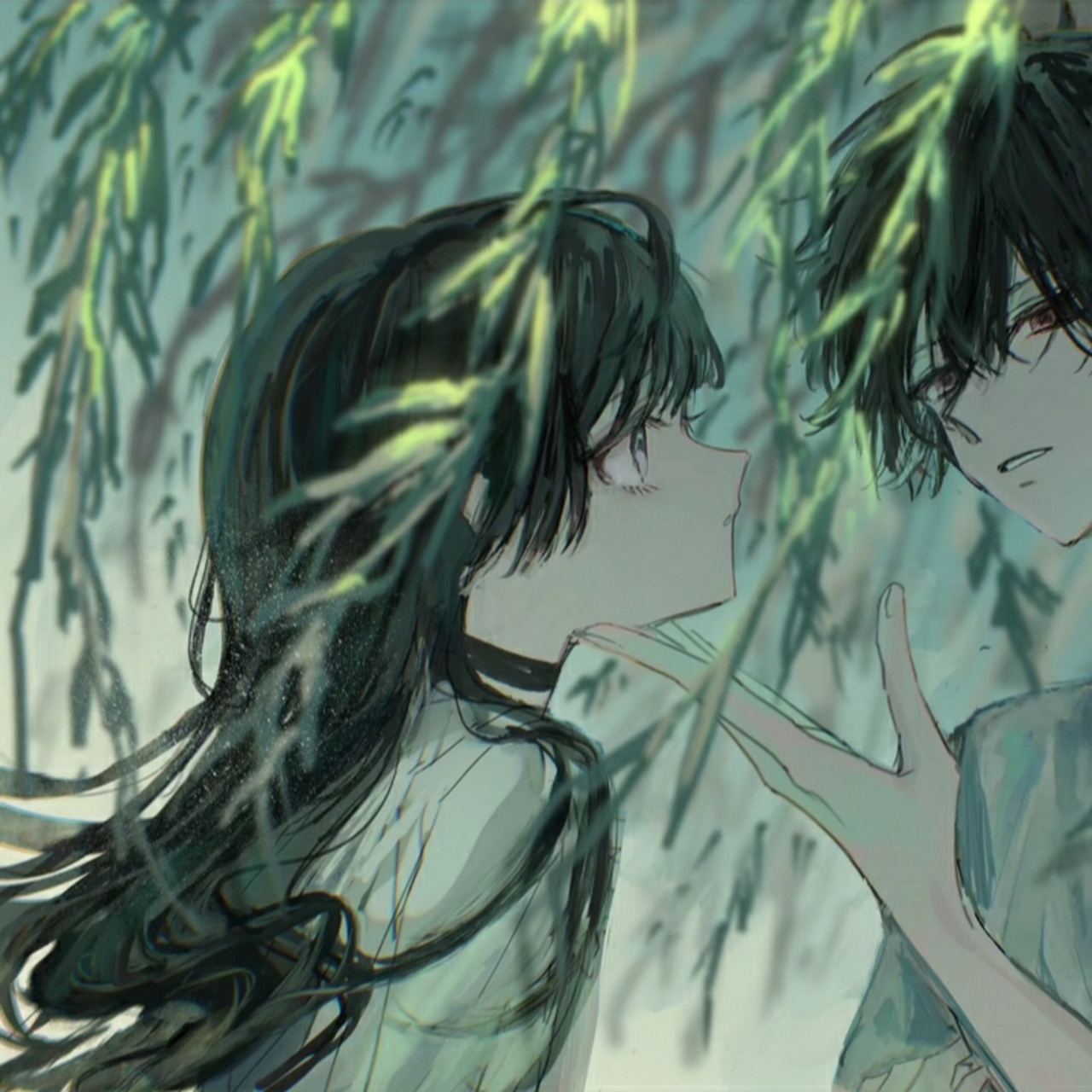 动漫情头 "要去追寻月亮,即使坠落也是掉进浩瀚星河" #最靓头像壁纸