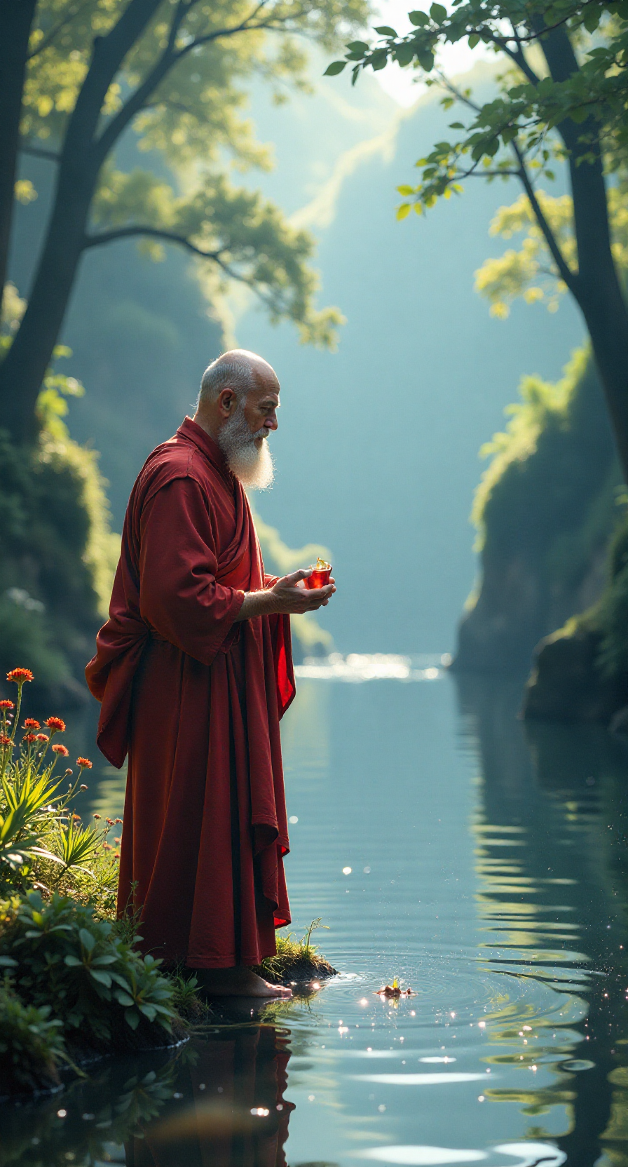 有一天,一个年轻人满脸焦虑地找到老和尚,诉说自己在事业上的挫折与