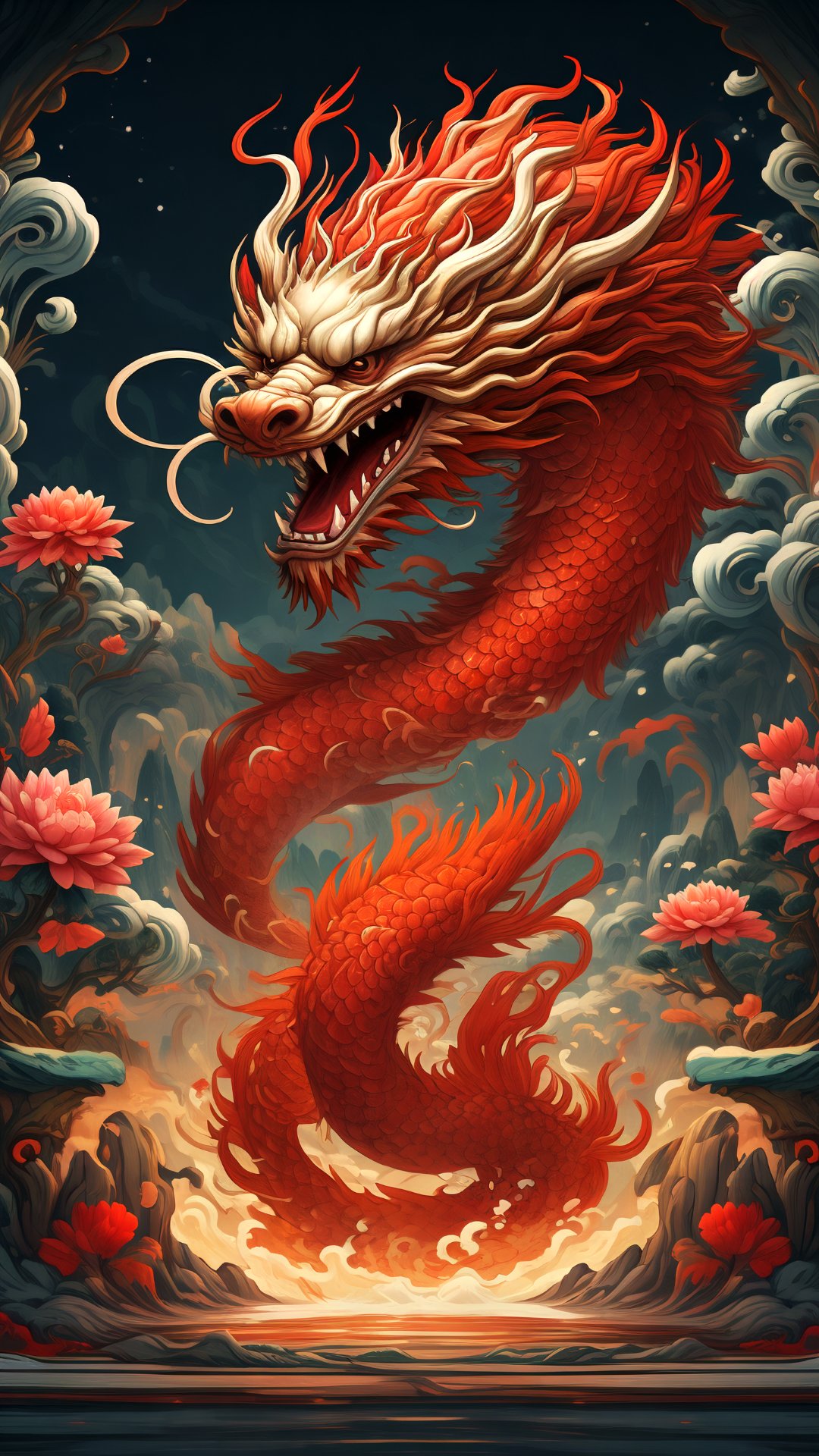 鹿衔灵芝,福寿安康,象征繁荣昌盛,后代绵延不息.#人生智慧