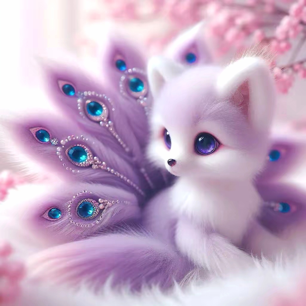 拍过最有大片感的照片# 哇,这只紫色的小狐狸也太梦幻了吧!