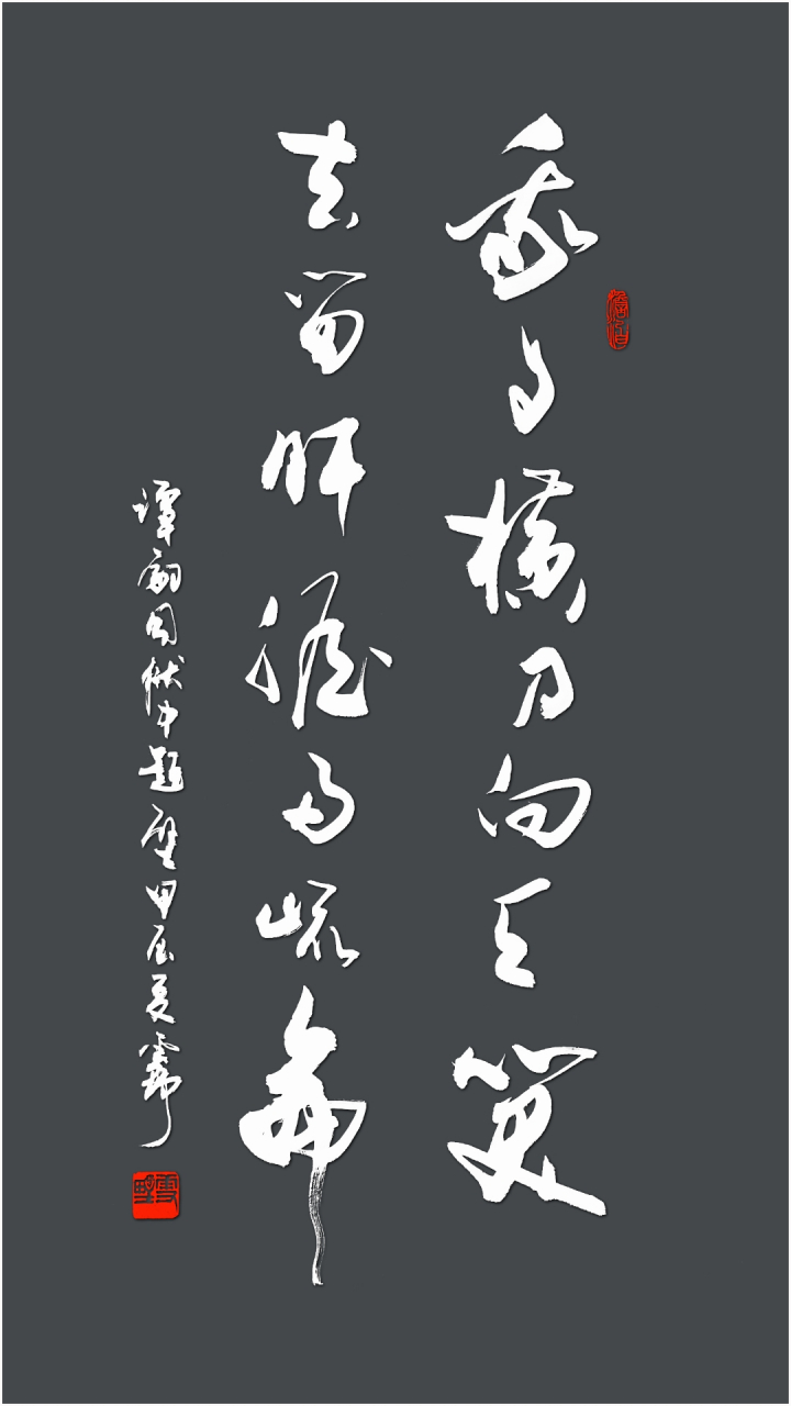我自横刀向天笑, 去留肝胆两昆仑. ——谭嗣同《狱中题壁》
