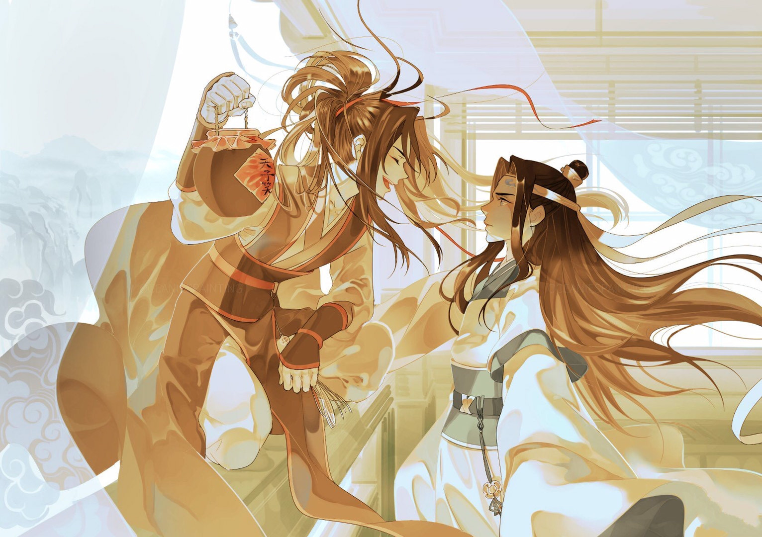 是蓝忘机的十三载,是三十三道戒鞭,魏无羡有三十三画,是他仅把忘羡只