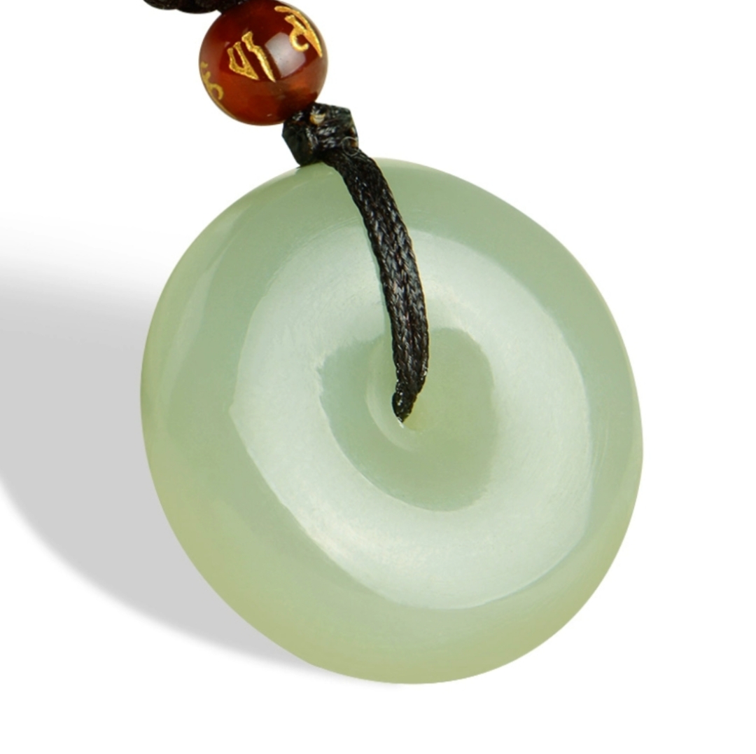 绿色圆形玉佩78