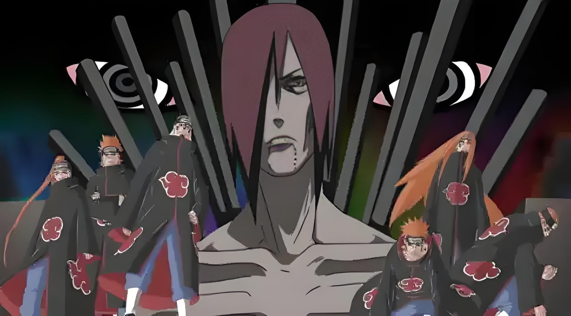 佩恩,本体长门,佩恩六道通过轮回眼改造的六具尸体作为战斗武器,佩恩