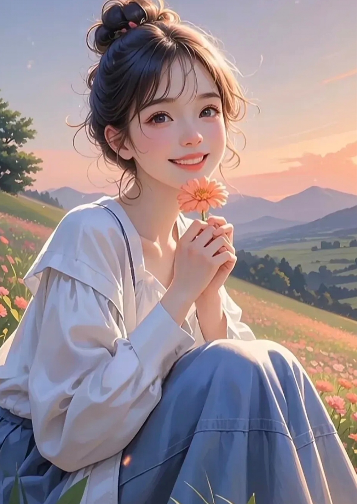 当初说"我寻穆嘉椿 女生卡通图片心花路放的卡通美女图片