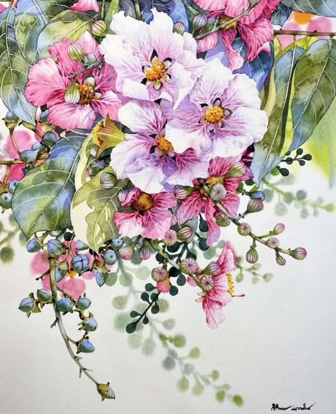 泰国80后水彩画家 kitipong ti作品欣赏