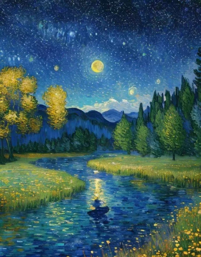 荷兰后印象派画家 梵高vincent van gogh星空欣赏