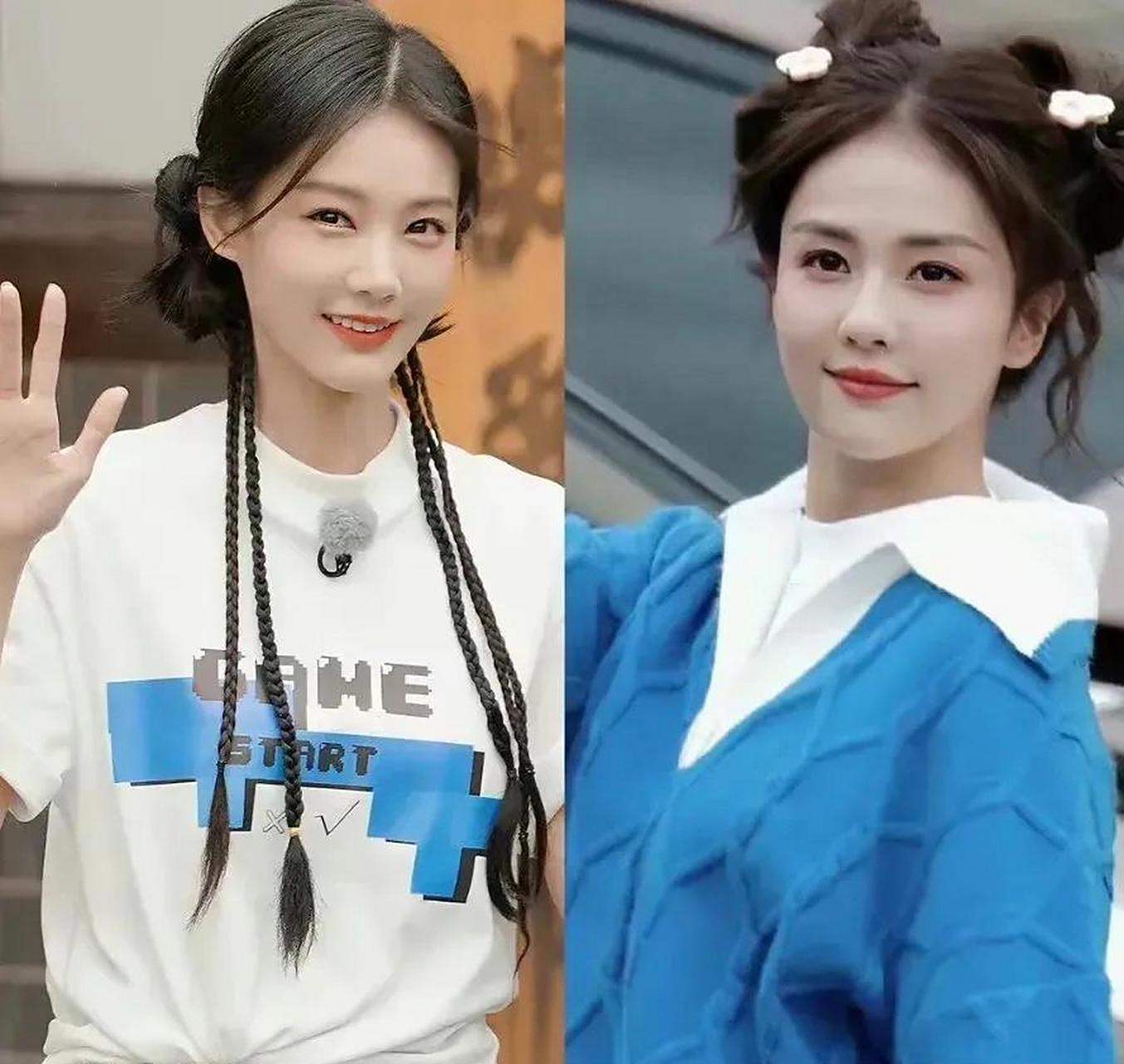 我无法识别这两位的眼睛～～  李一桐和白鹿,她们为什么眼睛长的