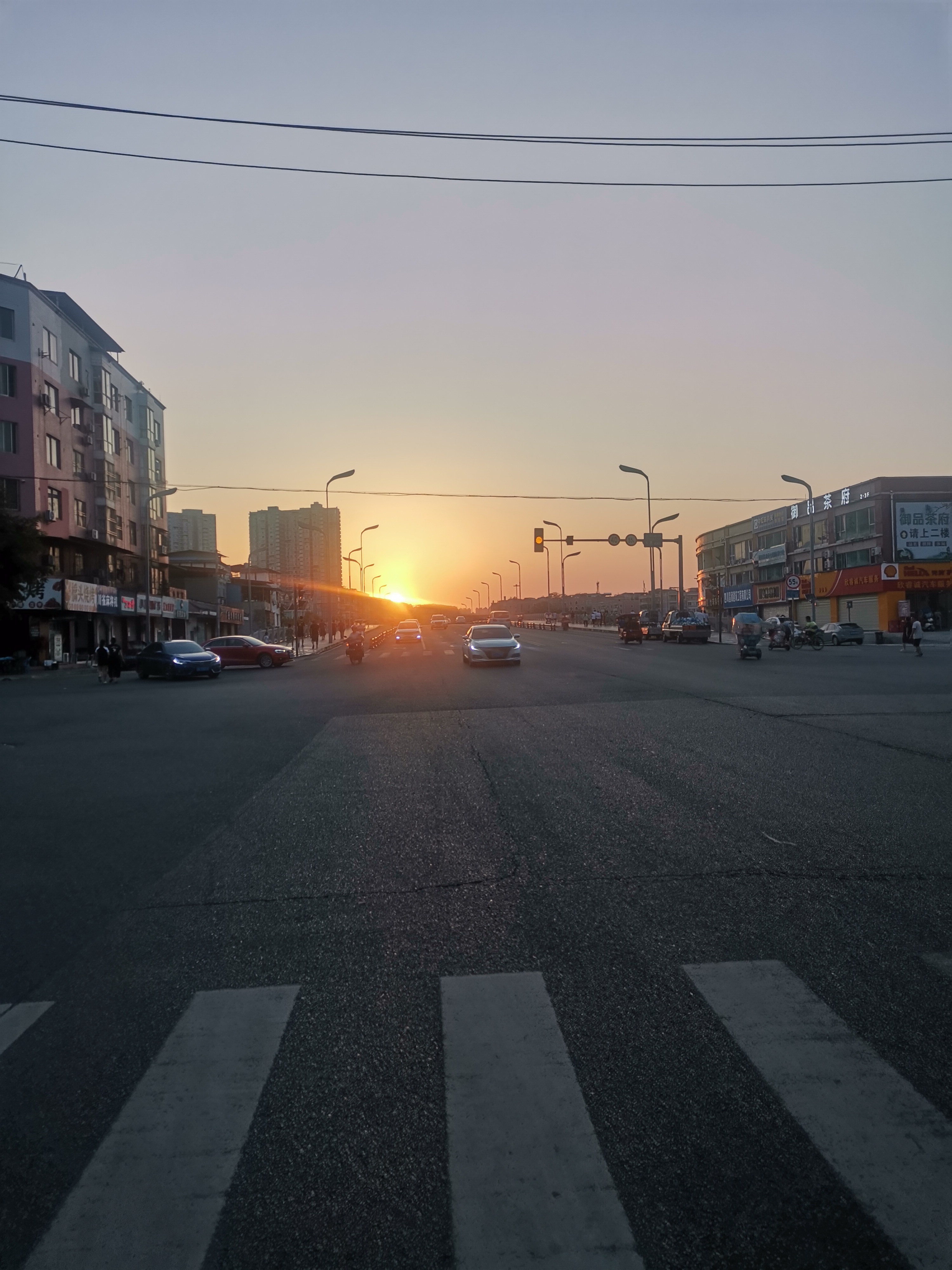 金堂县城初秋日落