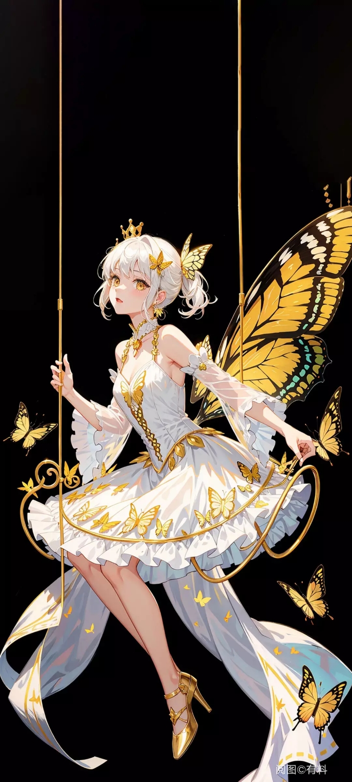 蝴蝶仙子轻舞飞扬,梦回仙境般浪漫