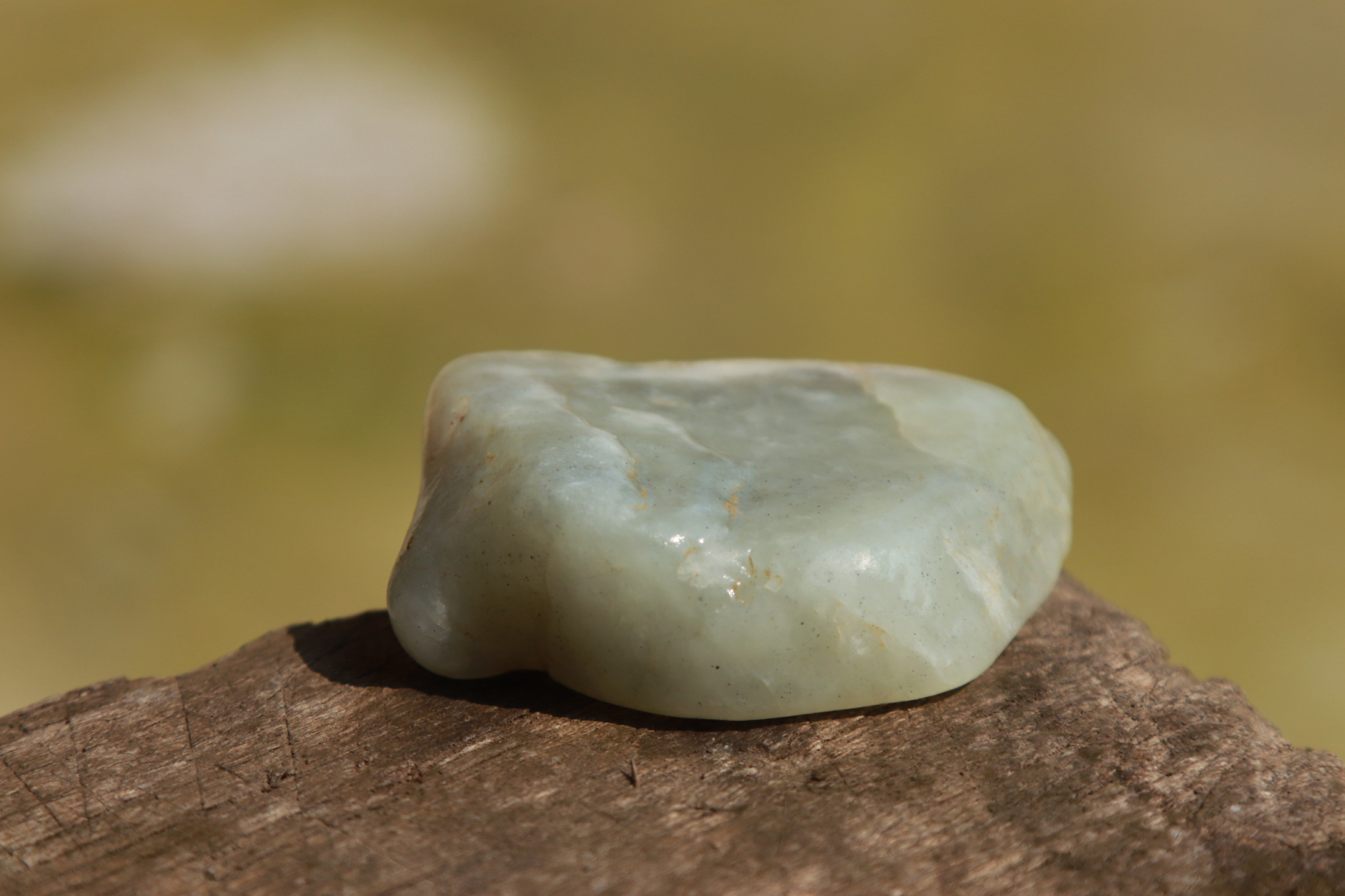 新疆若羌戈壁滩捡到的玉石.