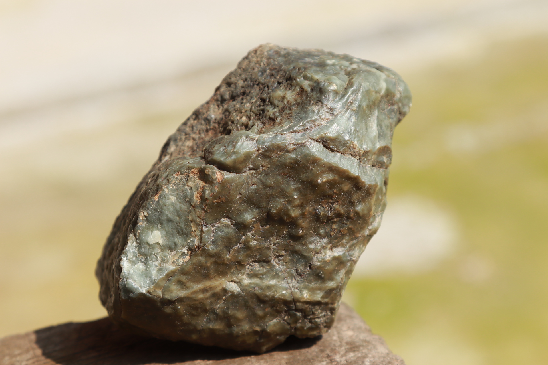 新疆若羌戈壁滩捡到的玉石.