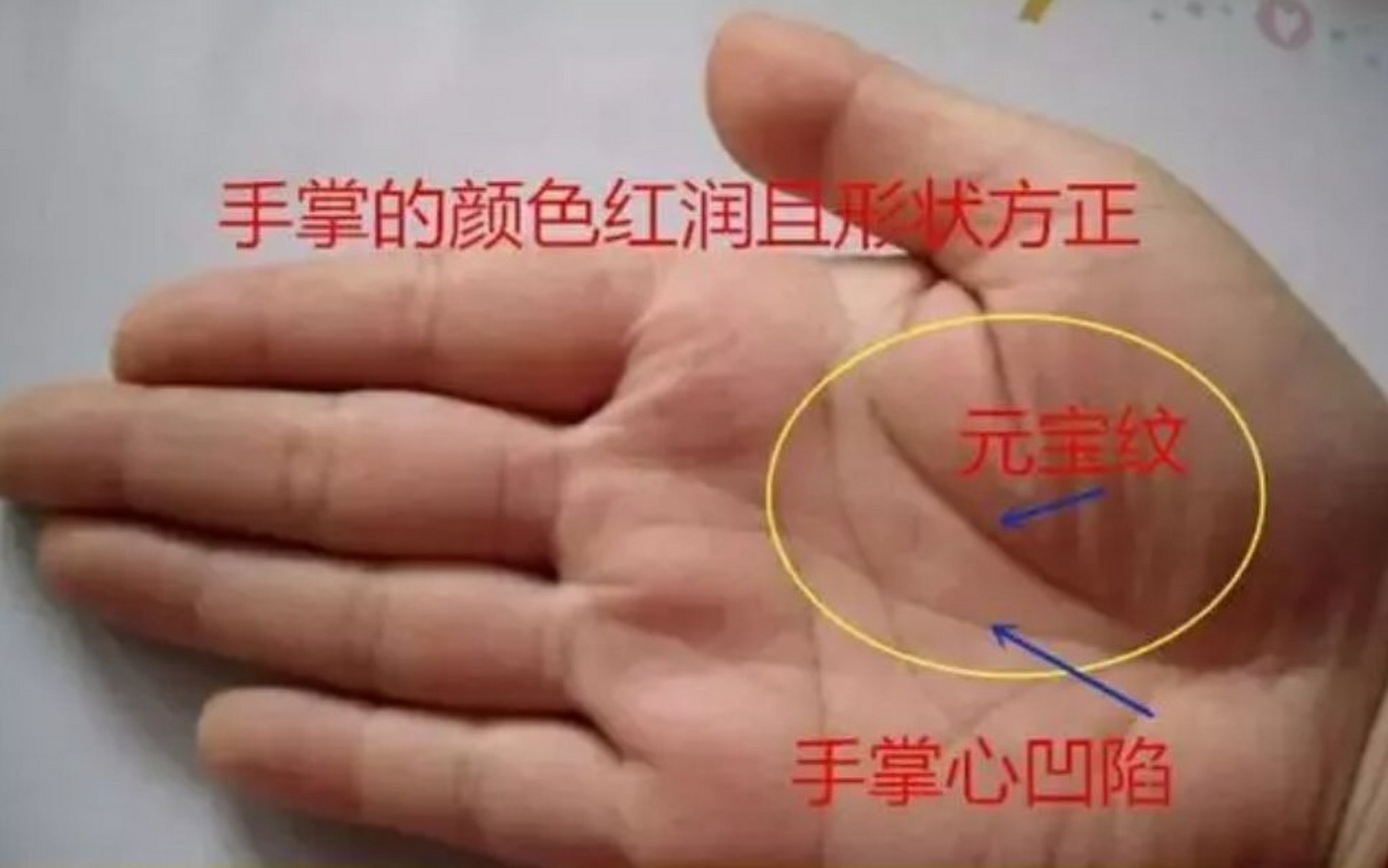 女性手掌中有元宝纹,不只本身财气好,并且还会给老公带来好运,便是