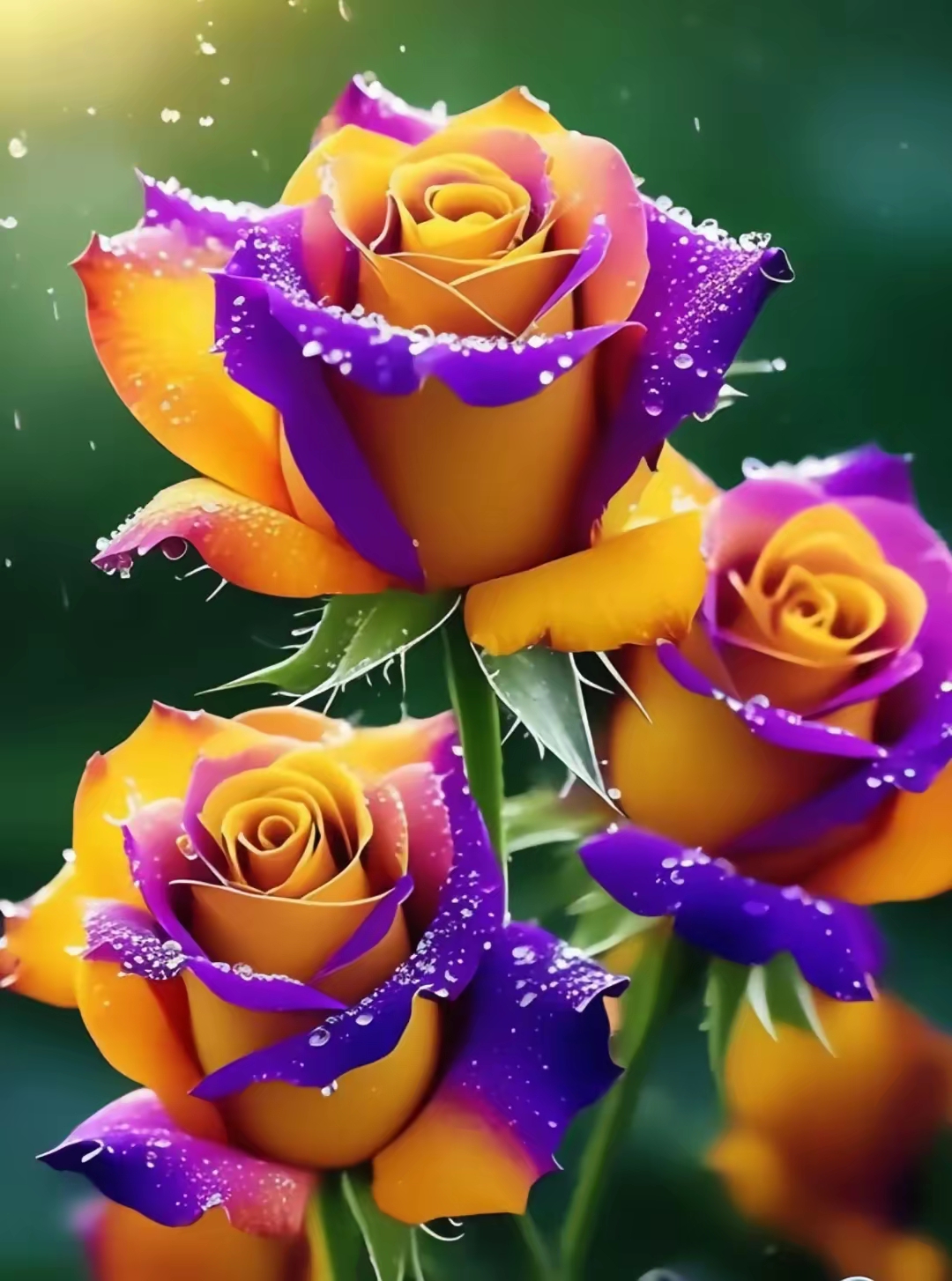 瞧这花儿,花瓣边缘是神秘高贵的紫色,似夜幕下的幽潭,深邃而迷人