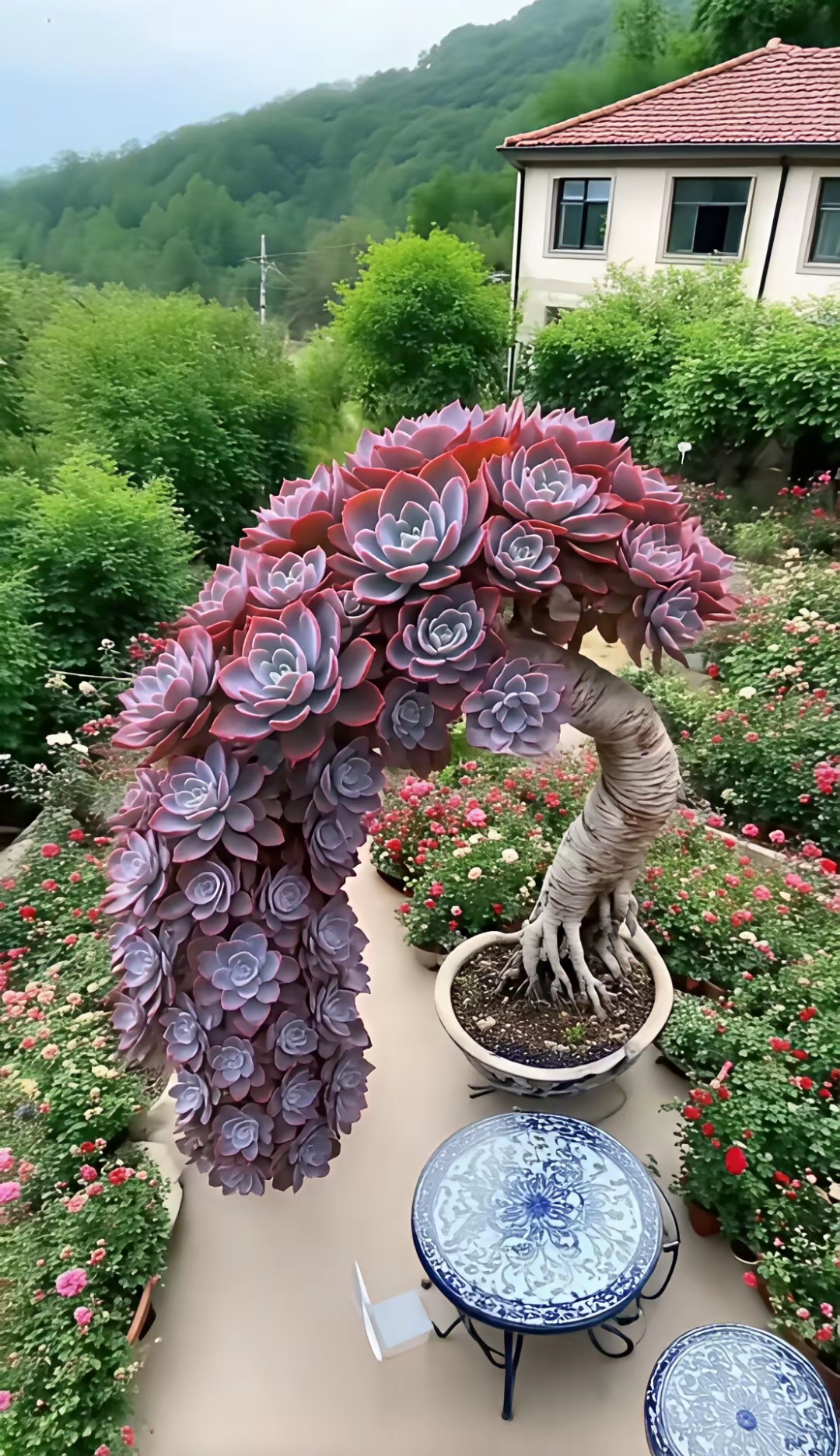 多肉老桩:时间酿出的园艺奇迹