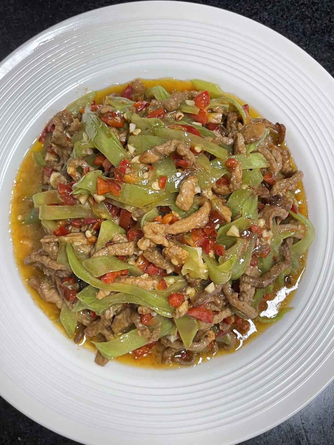 莴苣丝的炒肉丝