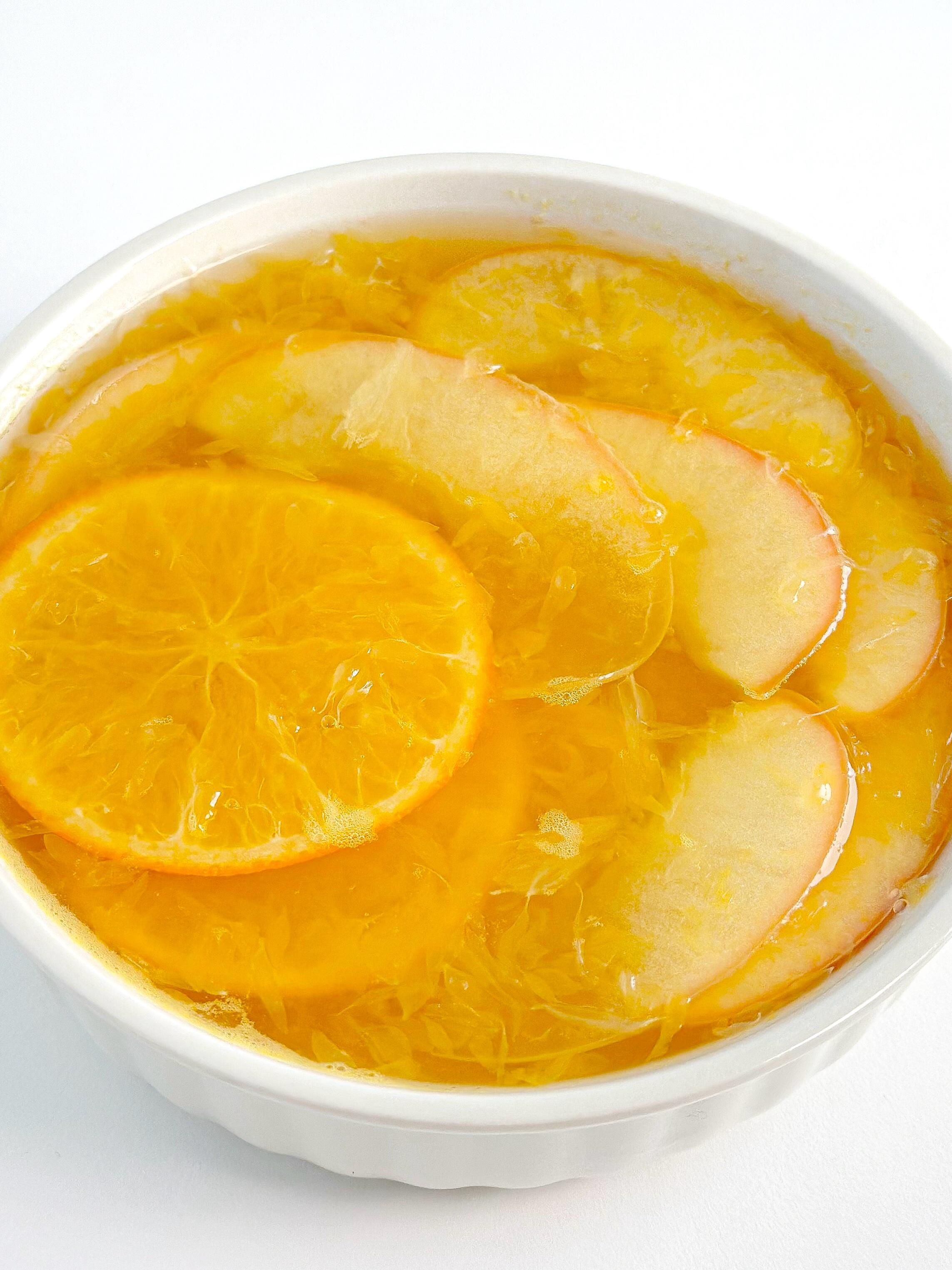 食材:3个橙子,1个柠檬,苹果