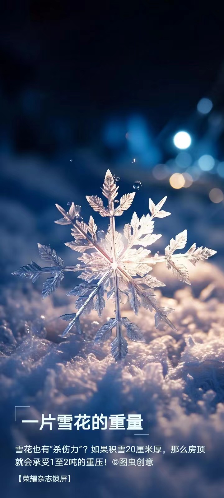 冬日限定,一片雪花寄情谊.