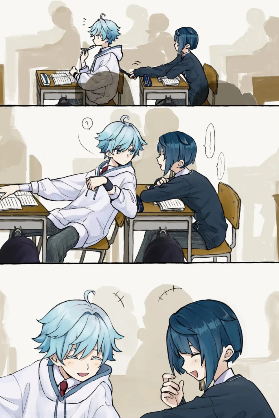 两位同学,上课请不要交头接耳