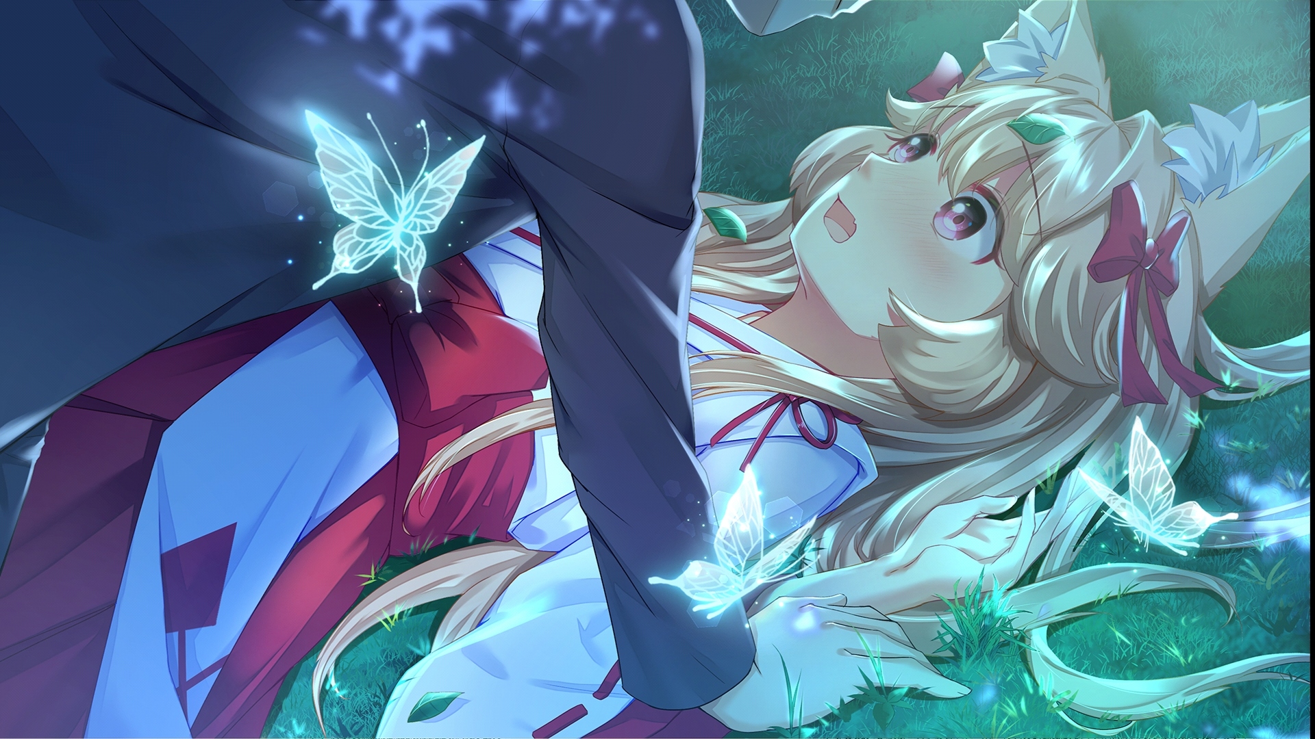 动漫壁纸# #二次元美图#  galgame 《狐姬零》