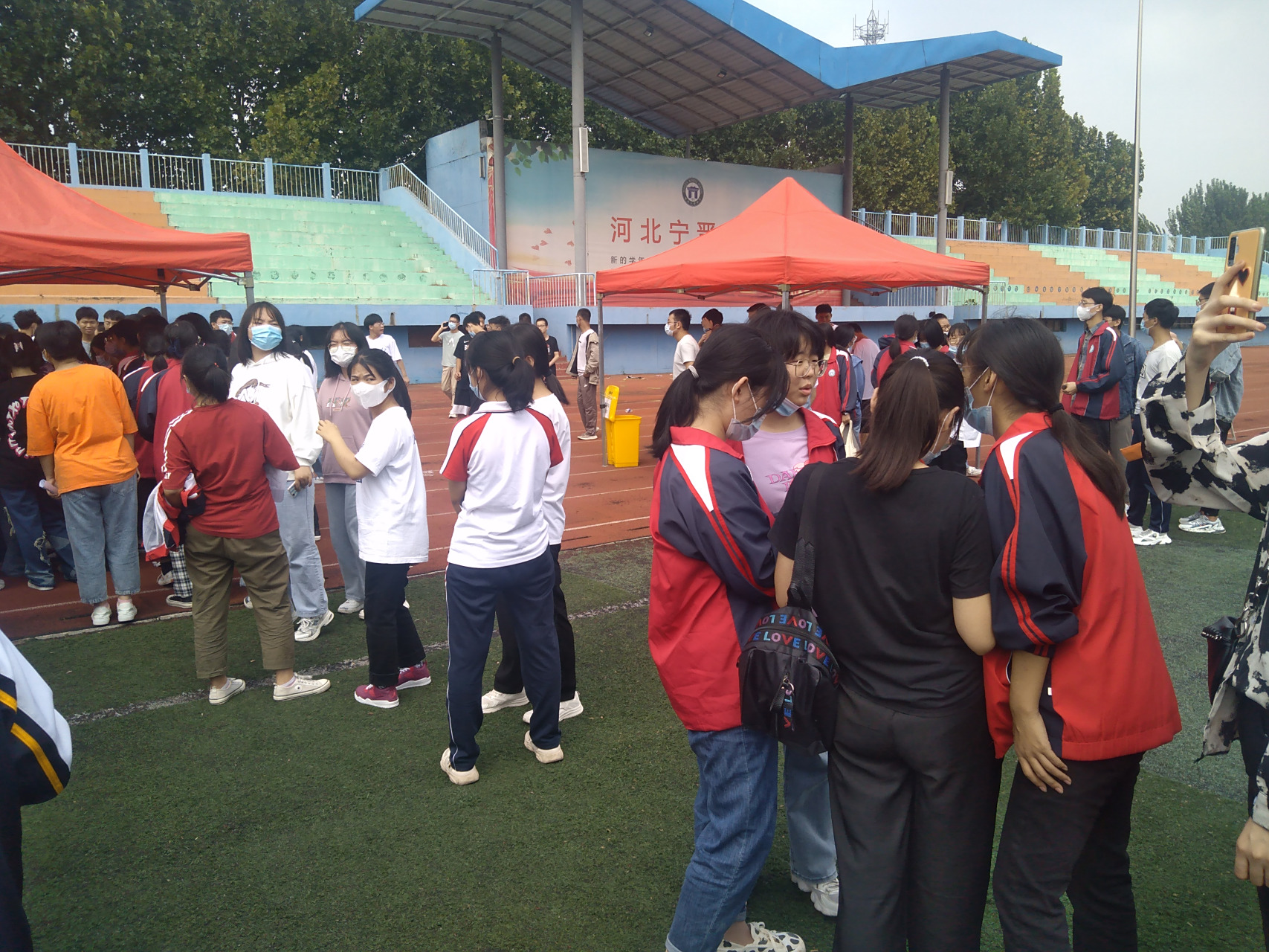 看看宁晋一中的组织效率