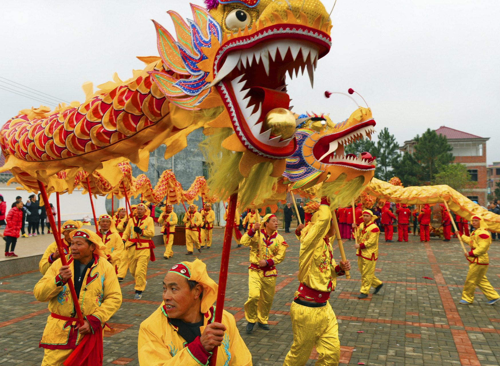 元宵节游龙灯图片图片