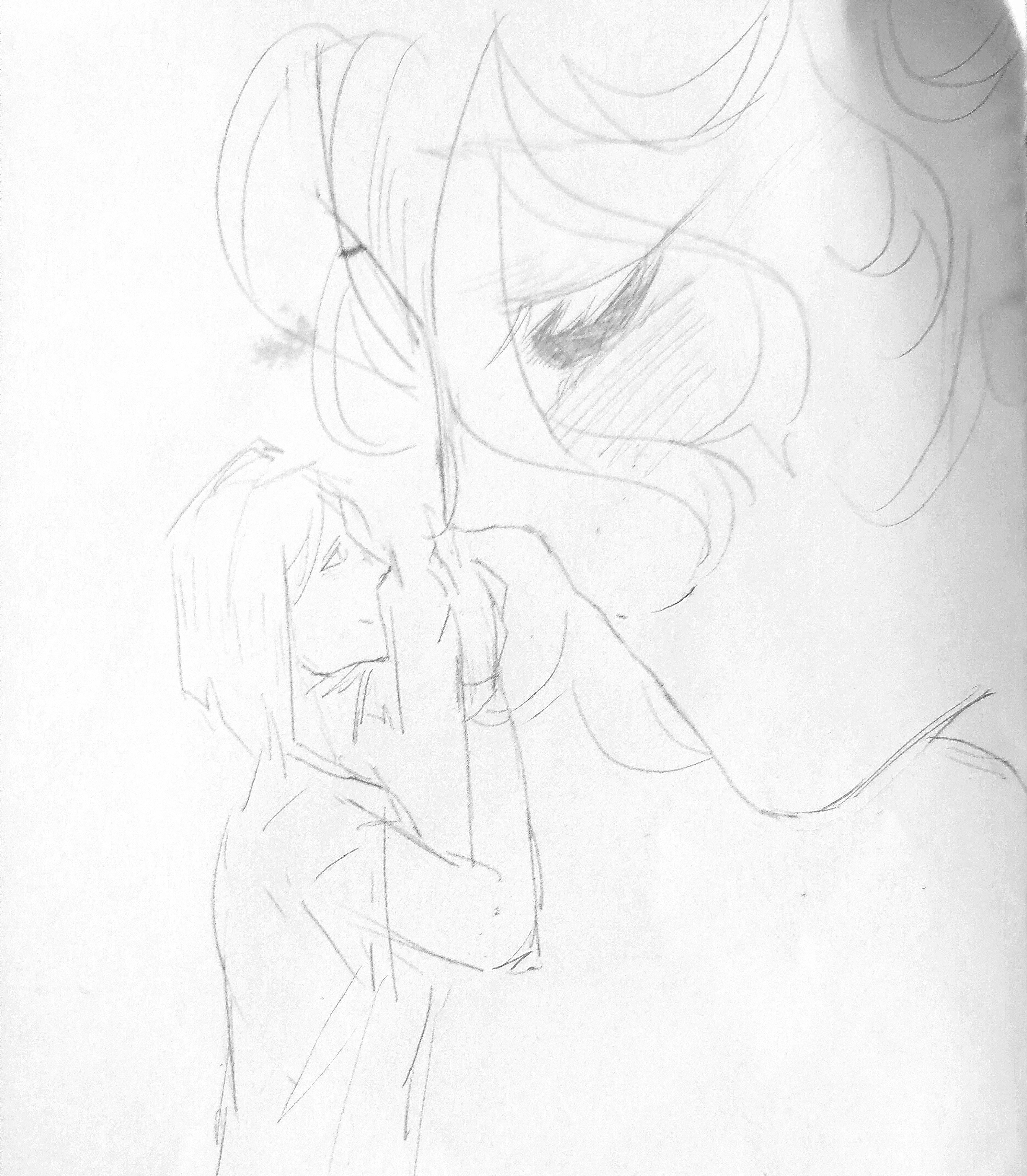 画了oc和亲友的互动,小蝠鲼可可爱爱哒#oc