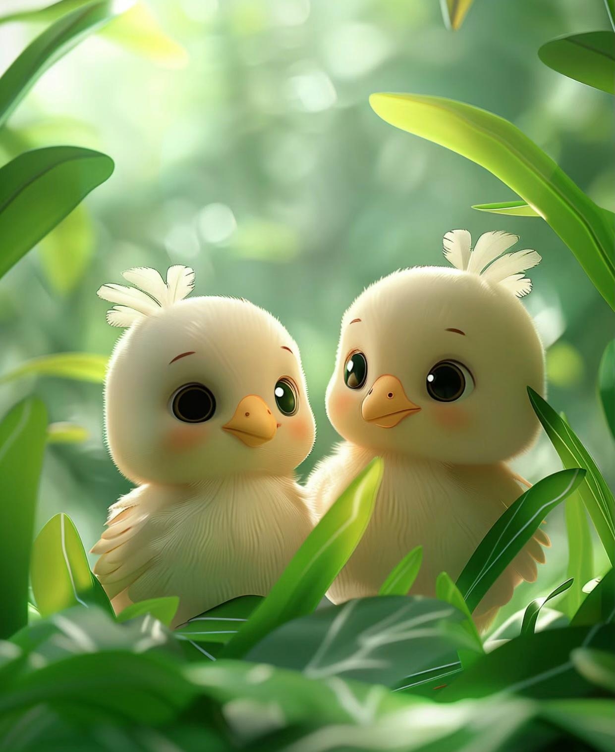 它们长着水灵灵的大眼睛,眨巴眨巴的,简直萌翻了!