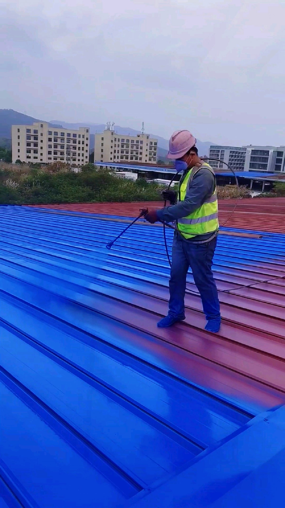 廊坊彩钢瓦翻新改色 136