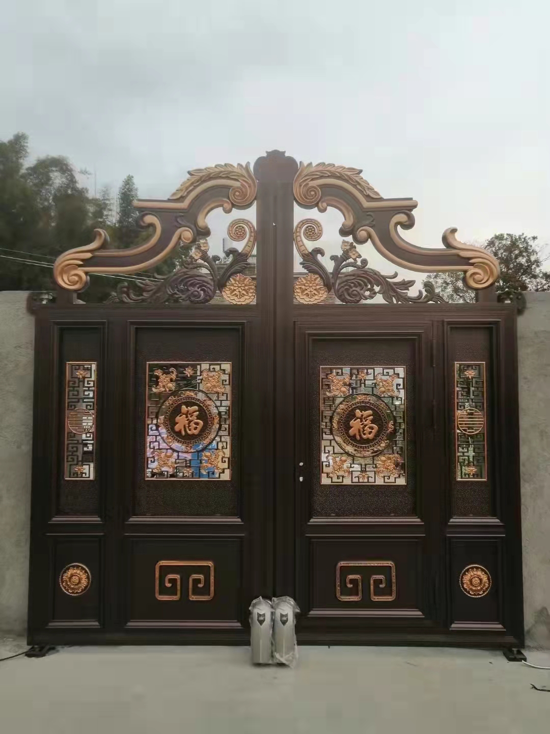 美好的一天从这道门开始."#铁艺大门