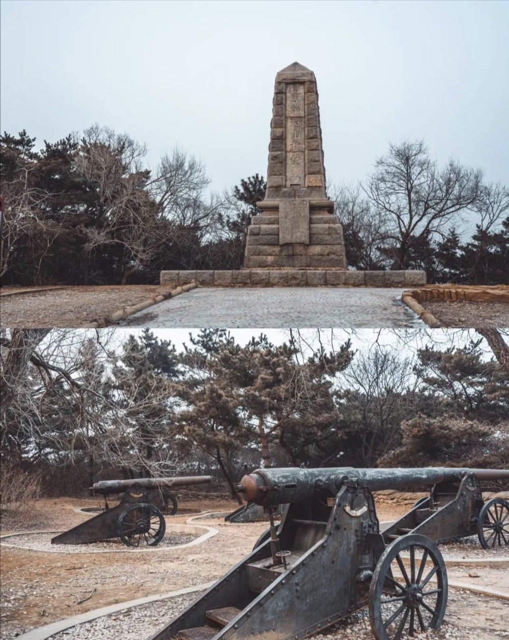 大连东鸡冠山景区雄踞旅顺东北,113米的海拔见证着百年沧桑