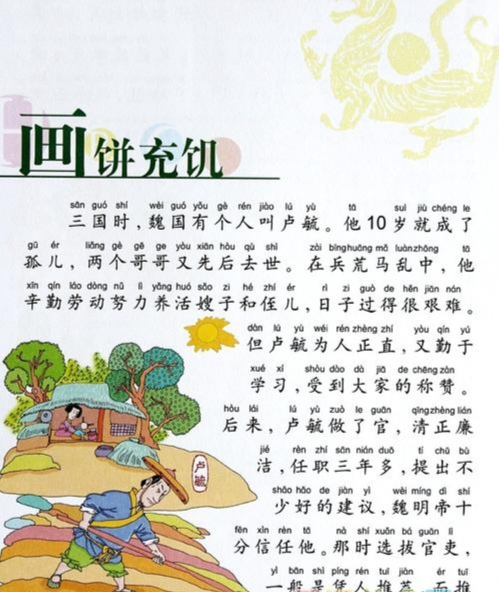 "画饼充饥"出处: 晋·陈寿《三国志·魏书·卢毓传》:"选举莫取有名