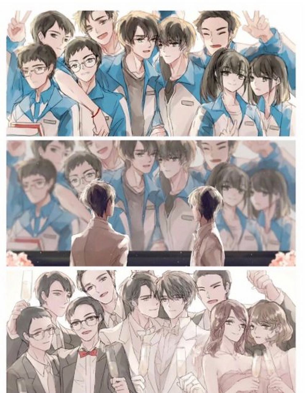 漫改剧#  "立阳二中" "高二三班" "在这个班级里" "有17年不打游戏"