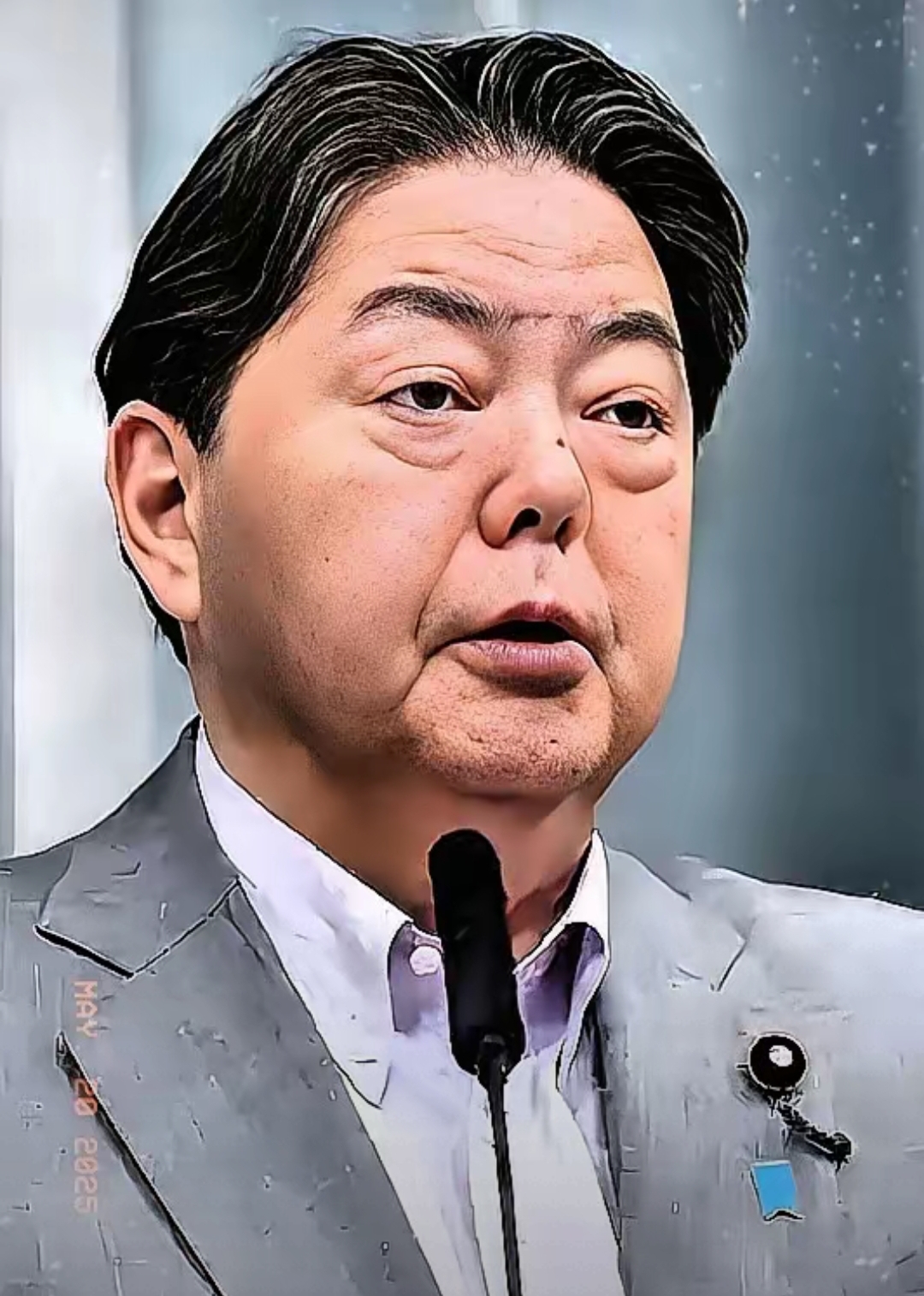 发现了没有 日本内阁官房长官林芳正 召开新闻发布会时正式宣布 已