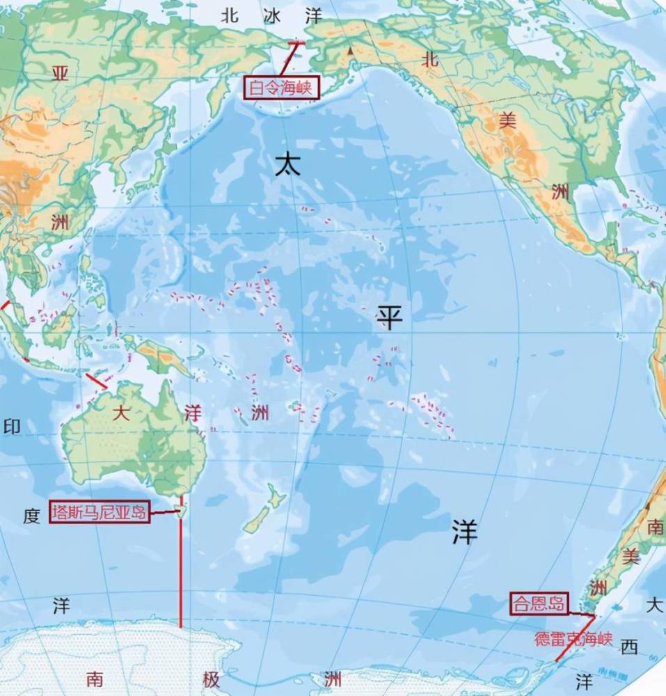 太平洋地图怎么画图片