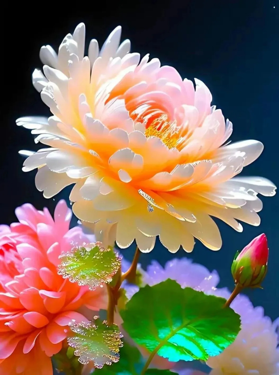 世界上风景优美,花朵开的那么鲜艳壮观美丽.