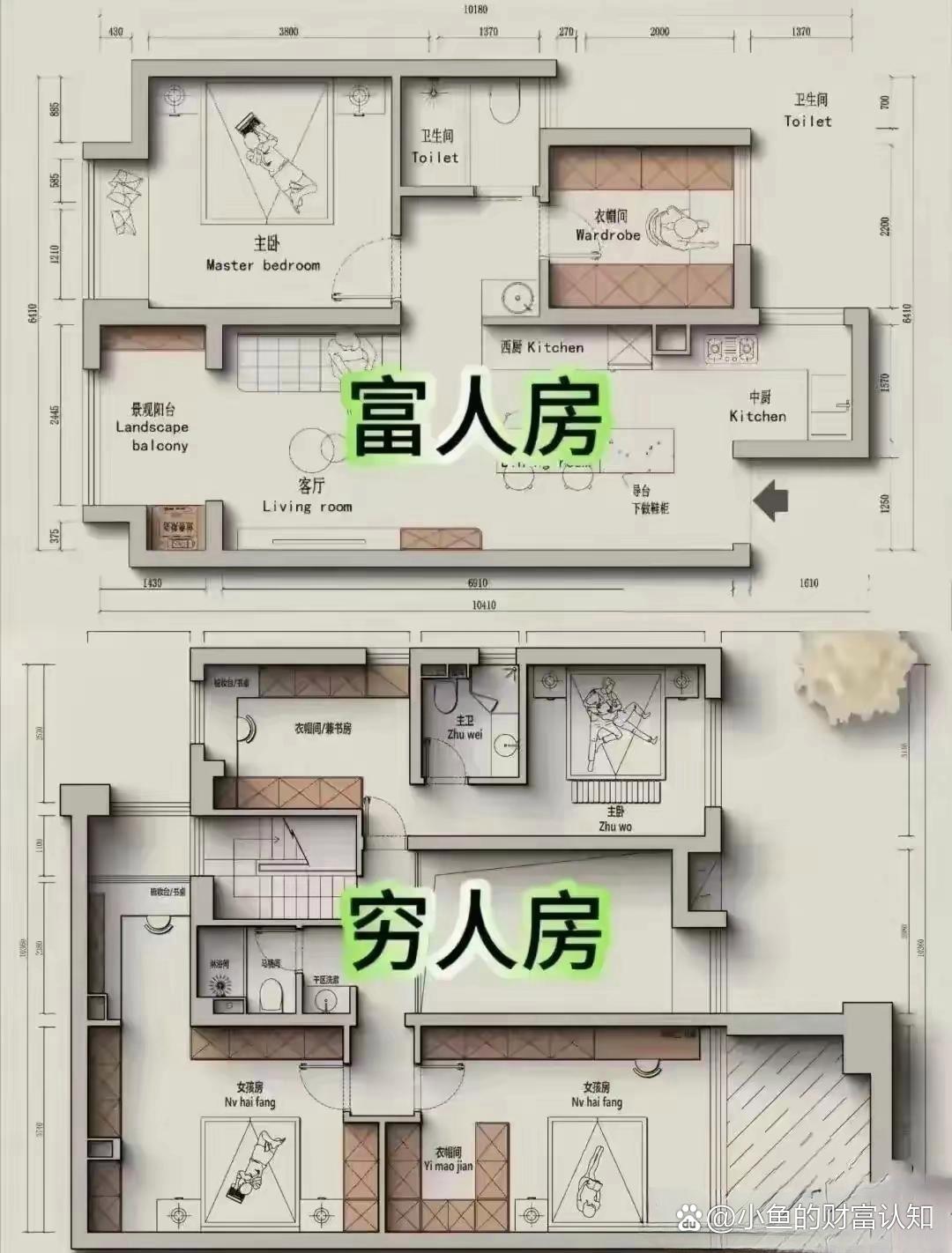 也可以换个角度看看门啊,房间的方正啊……
