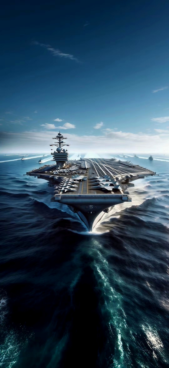 您站在远处,踮起脚尖看向别人家的航母.