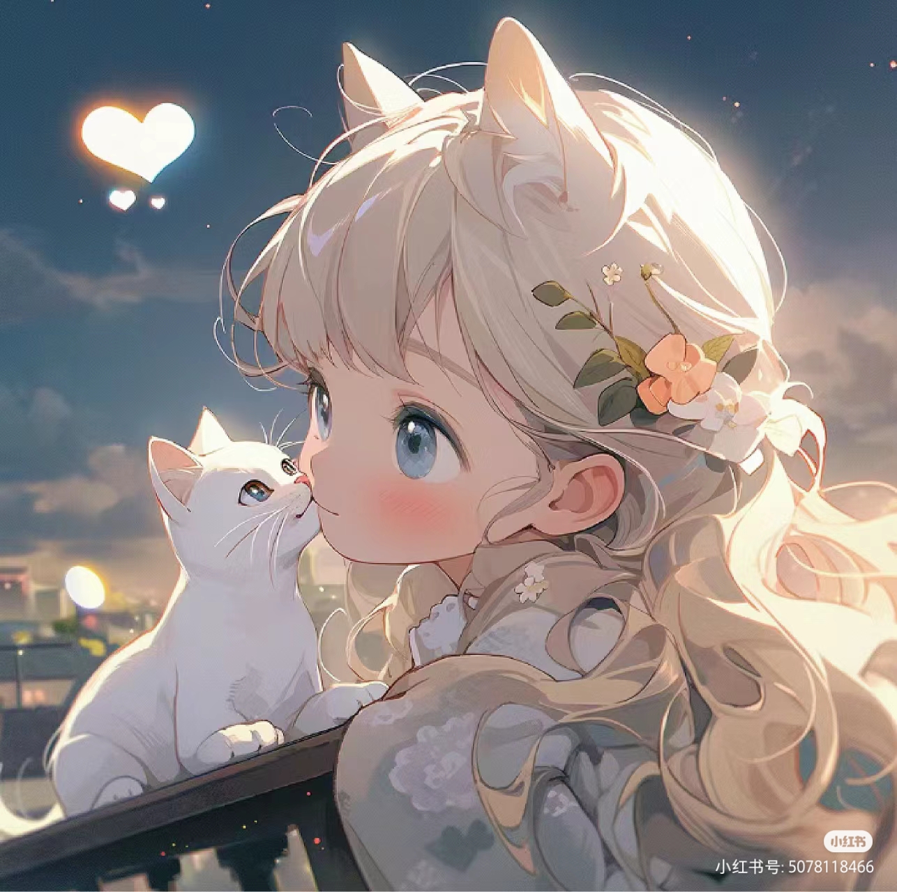 可爱猫咪少女头像