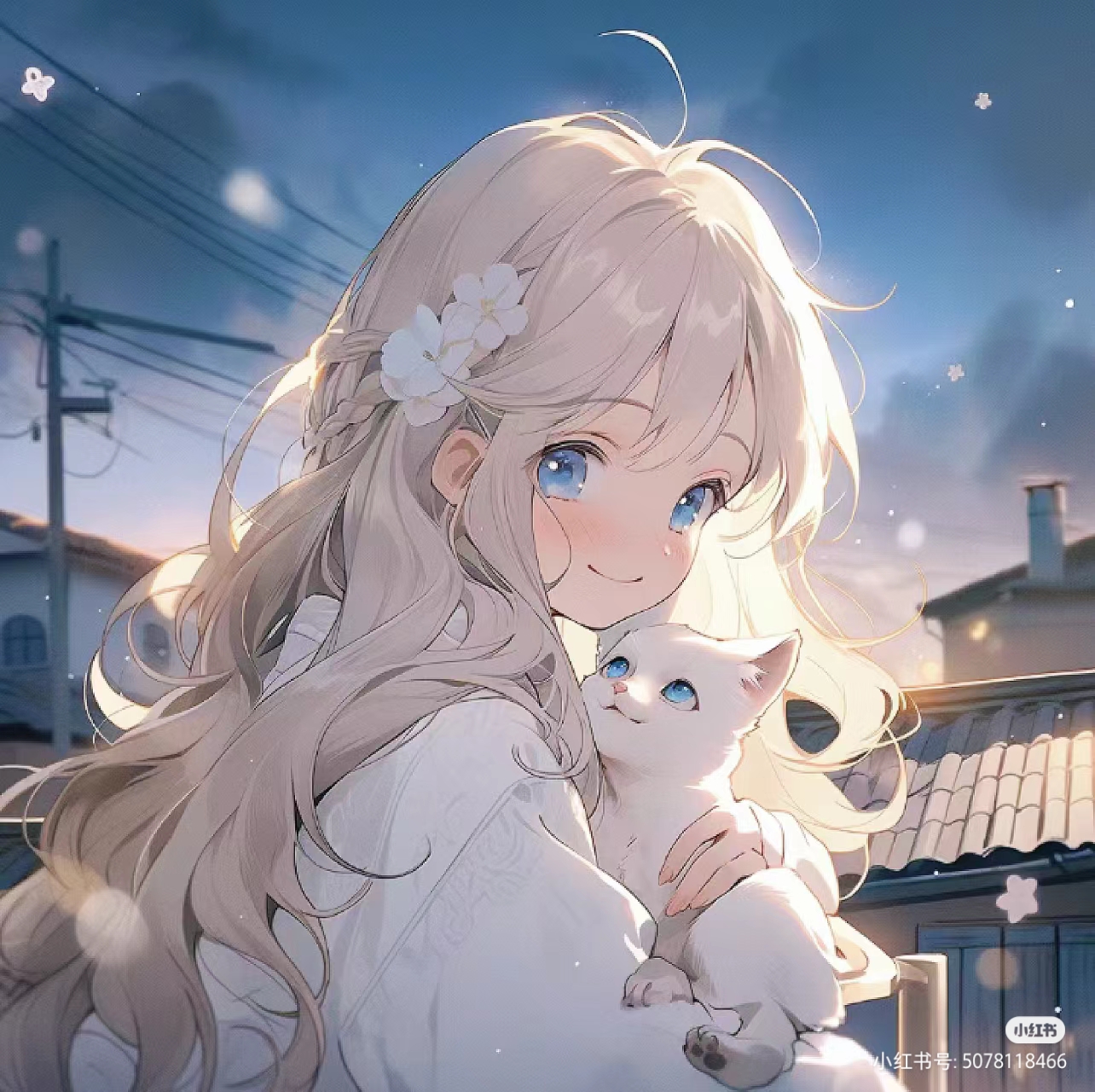 可爱猫咪少女头像