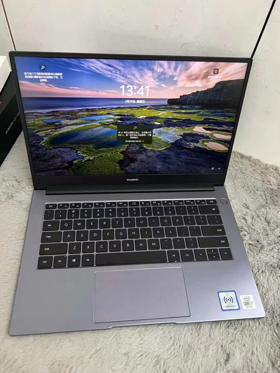 华为matebook d14 2020款国灰 i7-10代 16g 512固态 mx250独显 整体98
