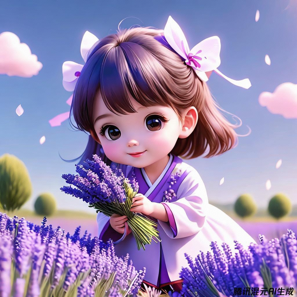 紫衣蝶舞与薰衣草之约 薰衣草田里.@瑾光梦的动态