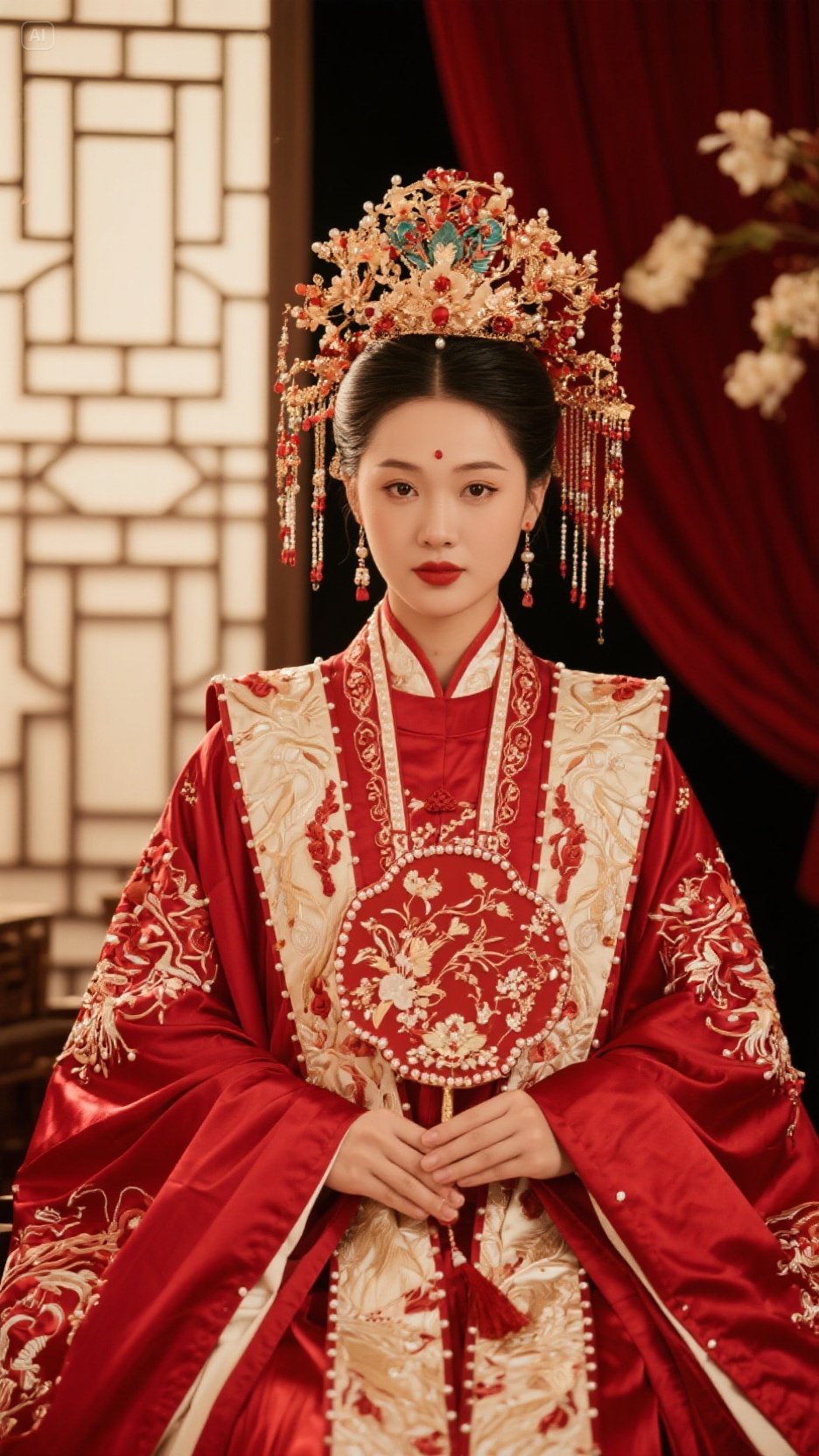 红墙金缕的古典新娘