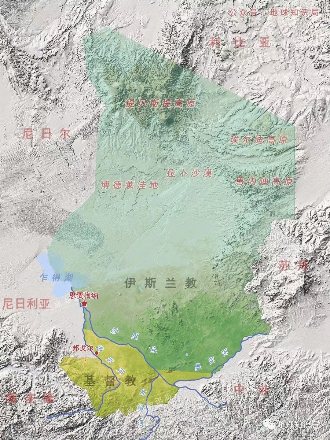 乍得共和国(英语:republic of chad),简称"乍得",是非洲中部的腋鲻