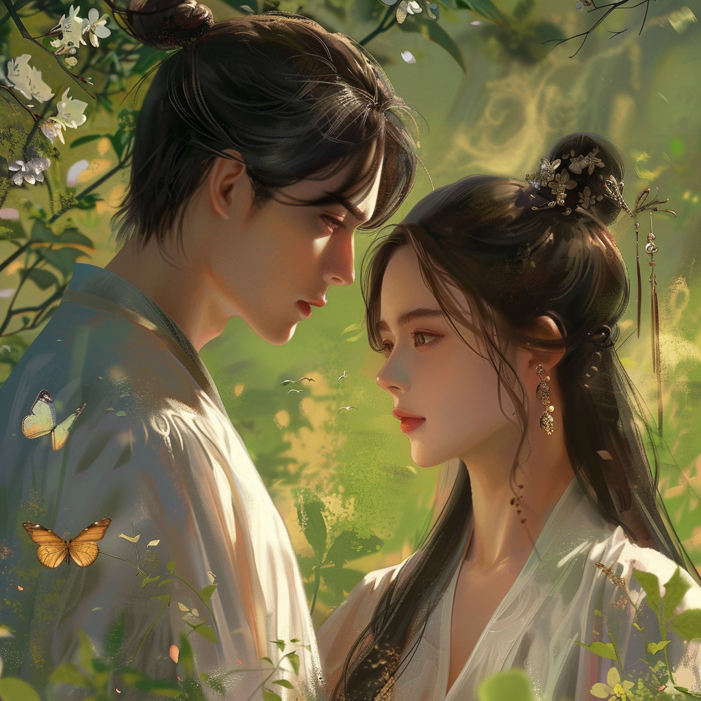 阳光明媚,蝴蝶飞舞,草地青青,百花盛开.