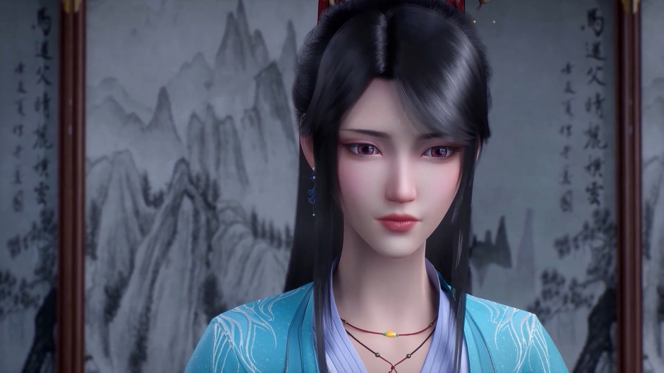 眼含笑意的夭夭姐 (动图)