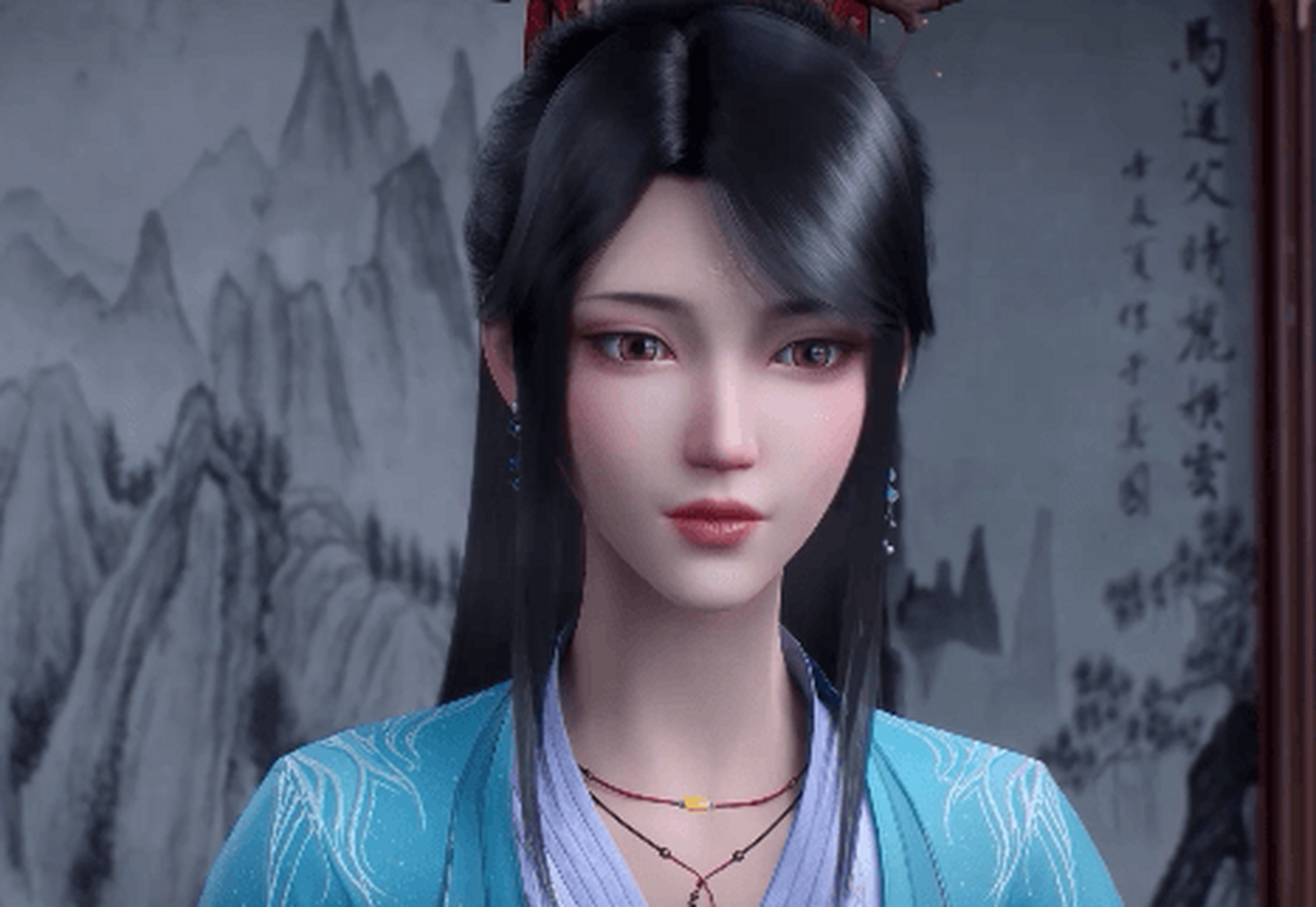 眼含笑意的夭夭姐 (动图)