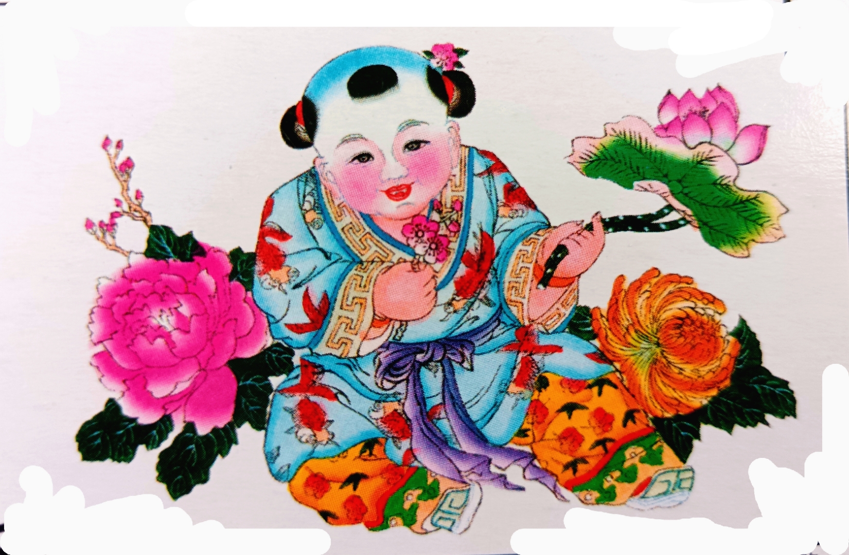 当我的朝天小发辫变成了两条大辫子 几乎所有杨柳青年画都能即刻叫